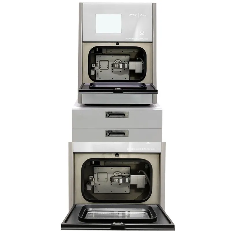 Big Power Spindle 5 Axis Wet Milling Machine Of Glass Ceramic Pre-milled Abutment And Titanium Disc For Dental Labs